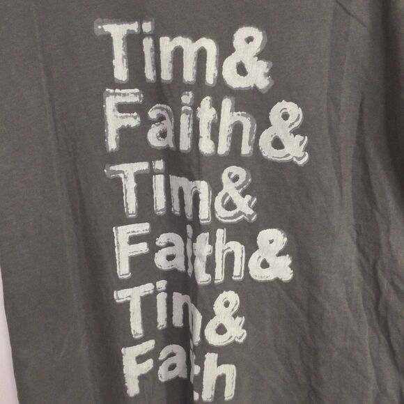 Lucky Brand Womens World Tour Soul 2 Soul Tim Mcgraw Faith Hill Tee Shirt Gray M - Picture 2 of 12